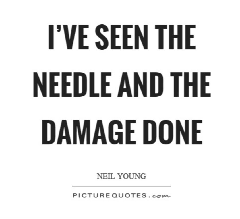 A needle always pokes….